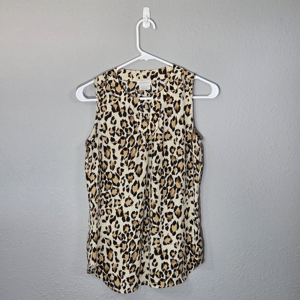 Van Heusen Animal Print Sleeveless Blouse